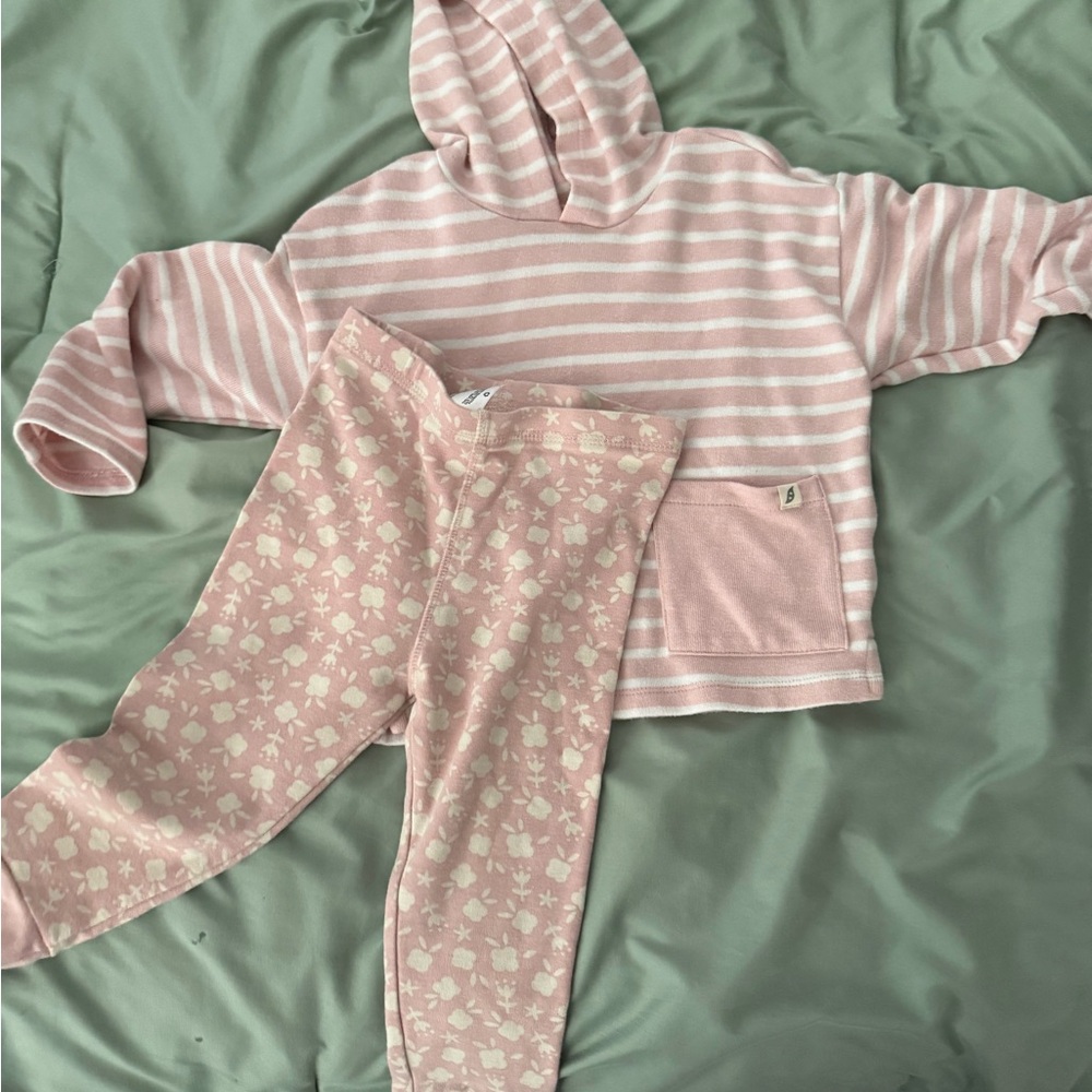Adorable Pink Striped Kids Pajama Set